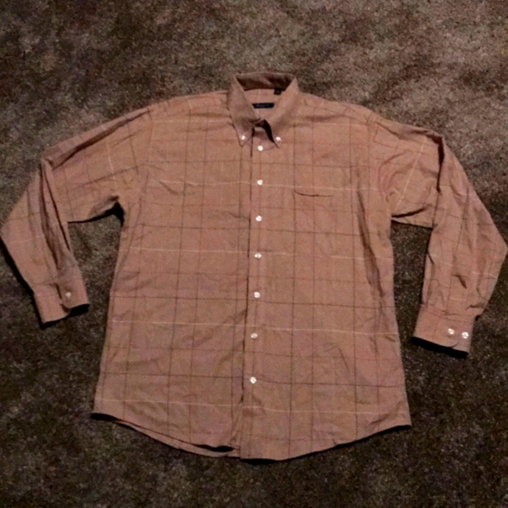 Vintage Burberry plaid Oxford button up